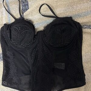 Garage Black Lace Top Size M